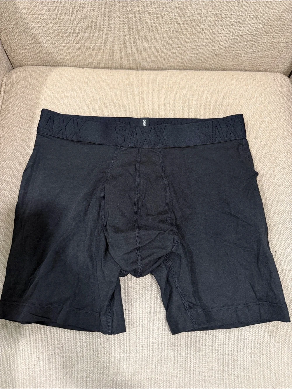 NEW SAXX Men's Boxer Briefs in Black and Gray - 2-Pack Size Small